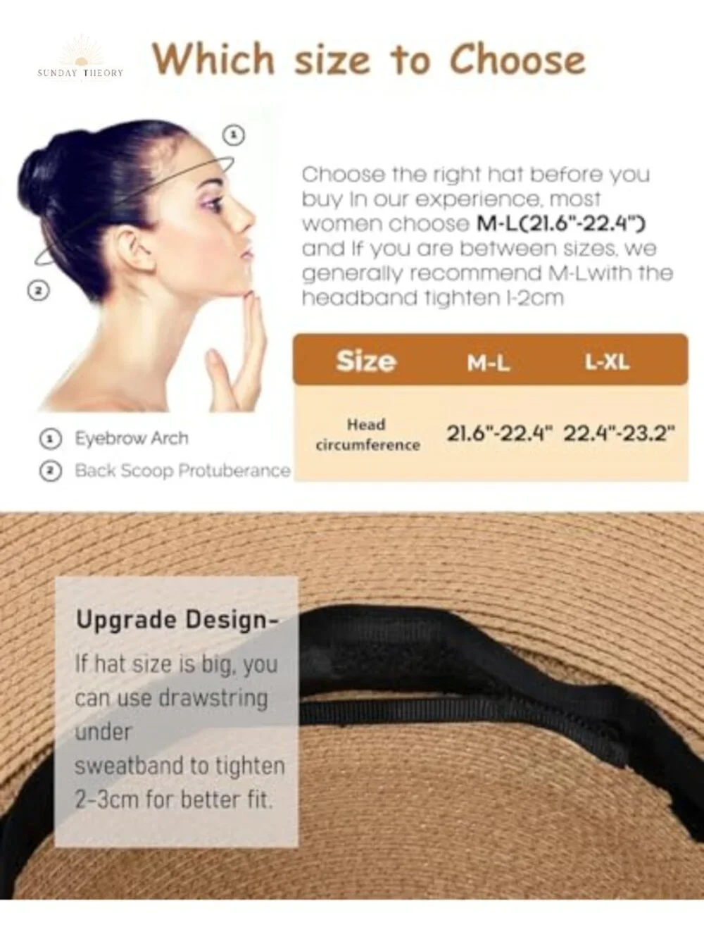 FURTALK Sun Hat - Wide Brim, Foldable, UV Protection, Adjustable Chin Strap